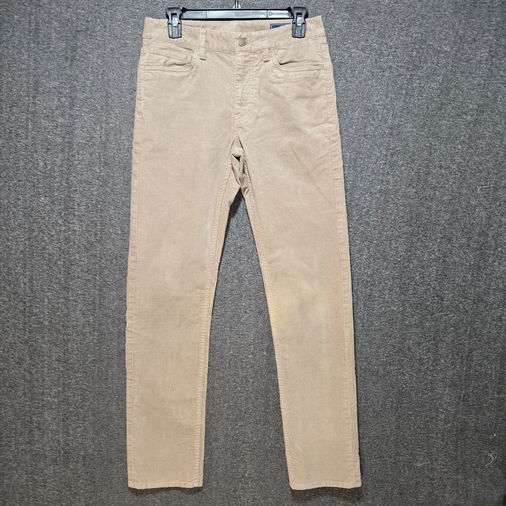 Vineyard‎ Vines Pants Mens 28x32 Beige Corduroy Straight Stretch Casual 5-Pocket